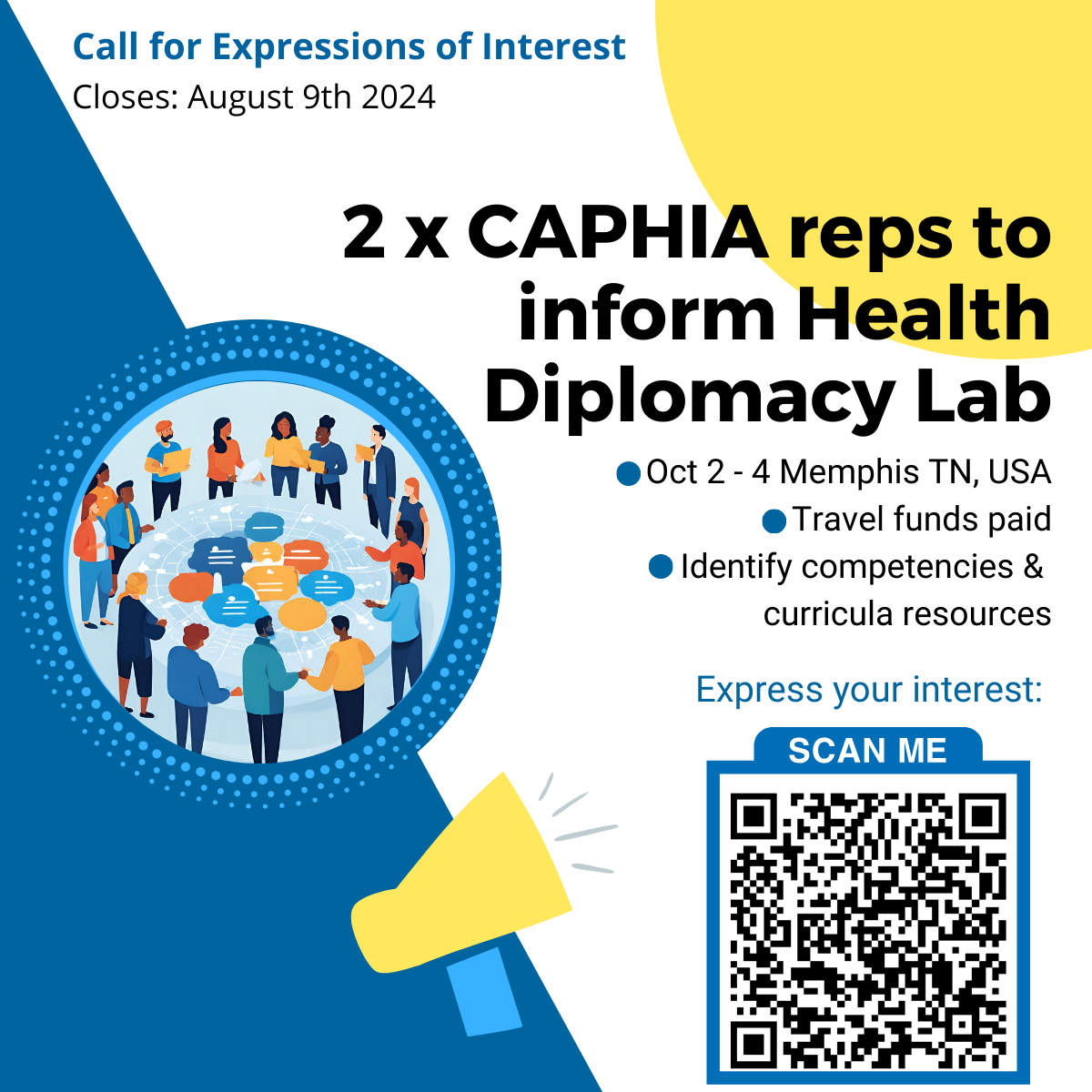 EOI | 2 x reps to attend Public Health Diplomacy Workshop in Memphis TN ...